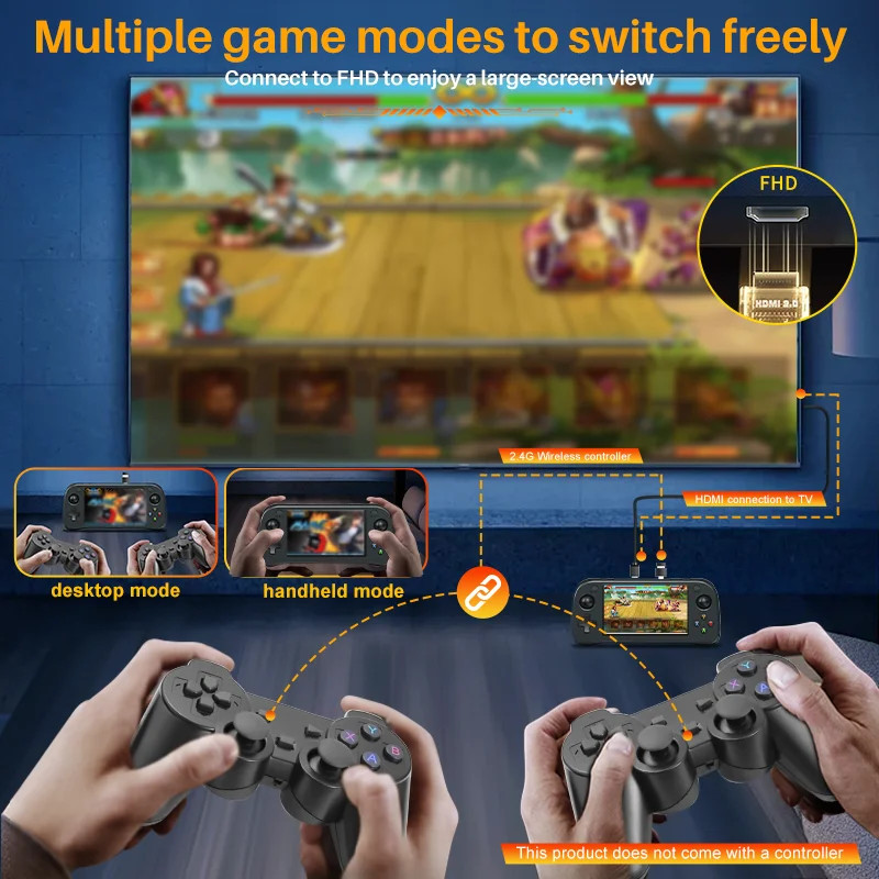 Portable Retro Game Console SF3100 with 4.5″ IPS HD Screen,3000Mah Battery.Handh
