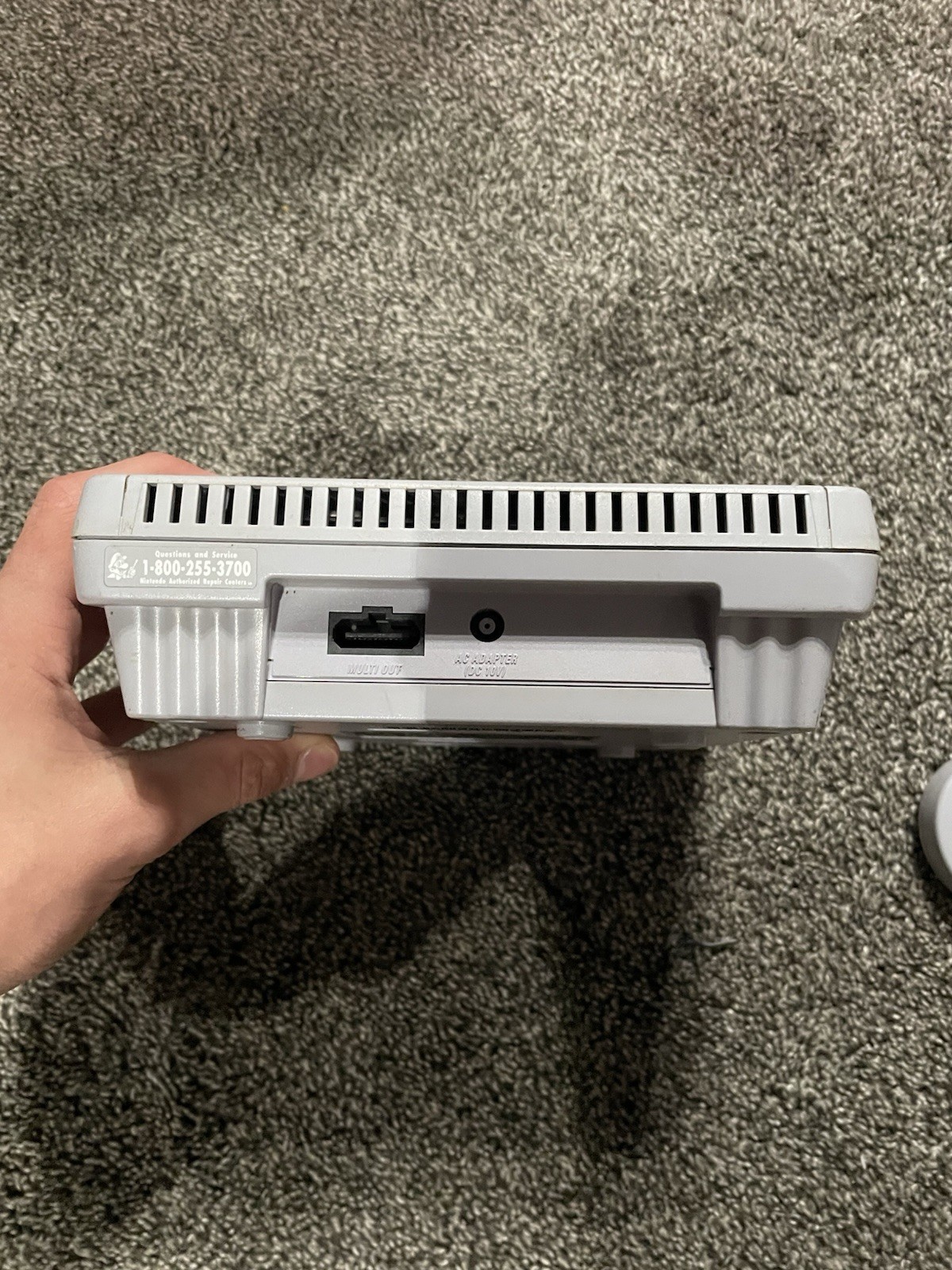 Super Nintendo SNES Jr. Console Gaming System CLV-201 Gray (READ)