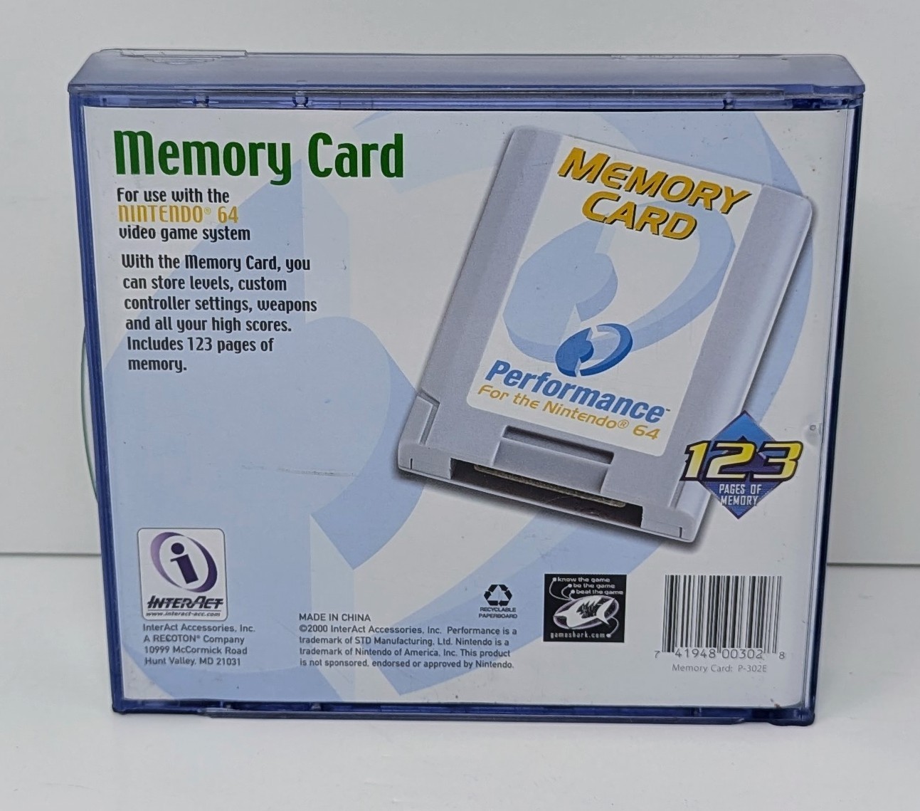 Nintendo 64 N64 Performance 3 Memory Cards/Controller Pak w/ Case – Tested!