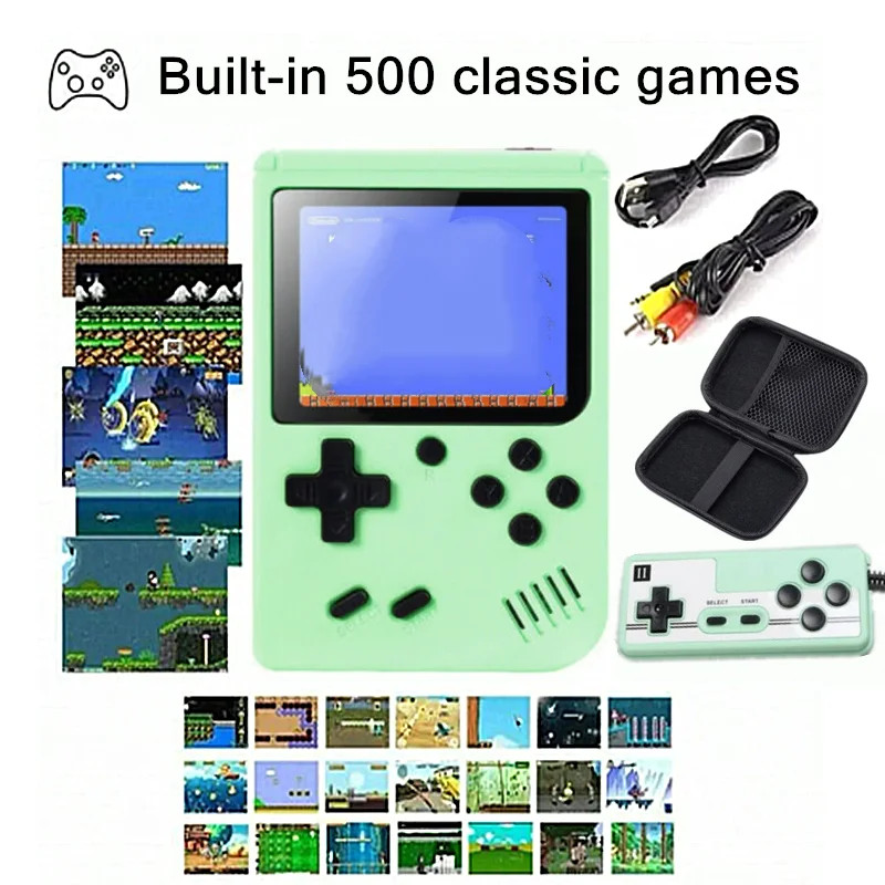 Built-in 500+ Classic Games Children’s Handheld Game Players for Gameboy Output