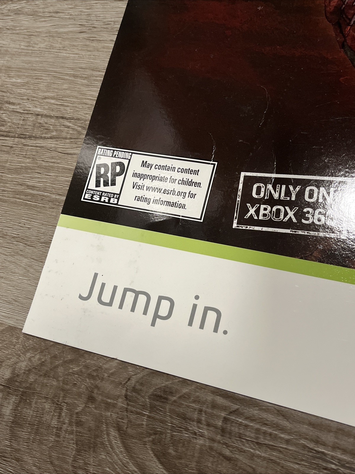 Fable II XBox360 Vintage GameStop VideoGame Embossed Retail Promo Poster 28”x22”