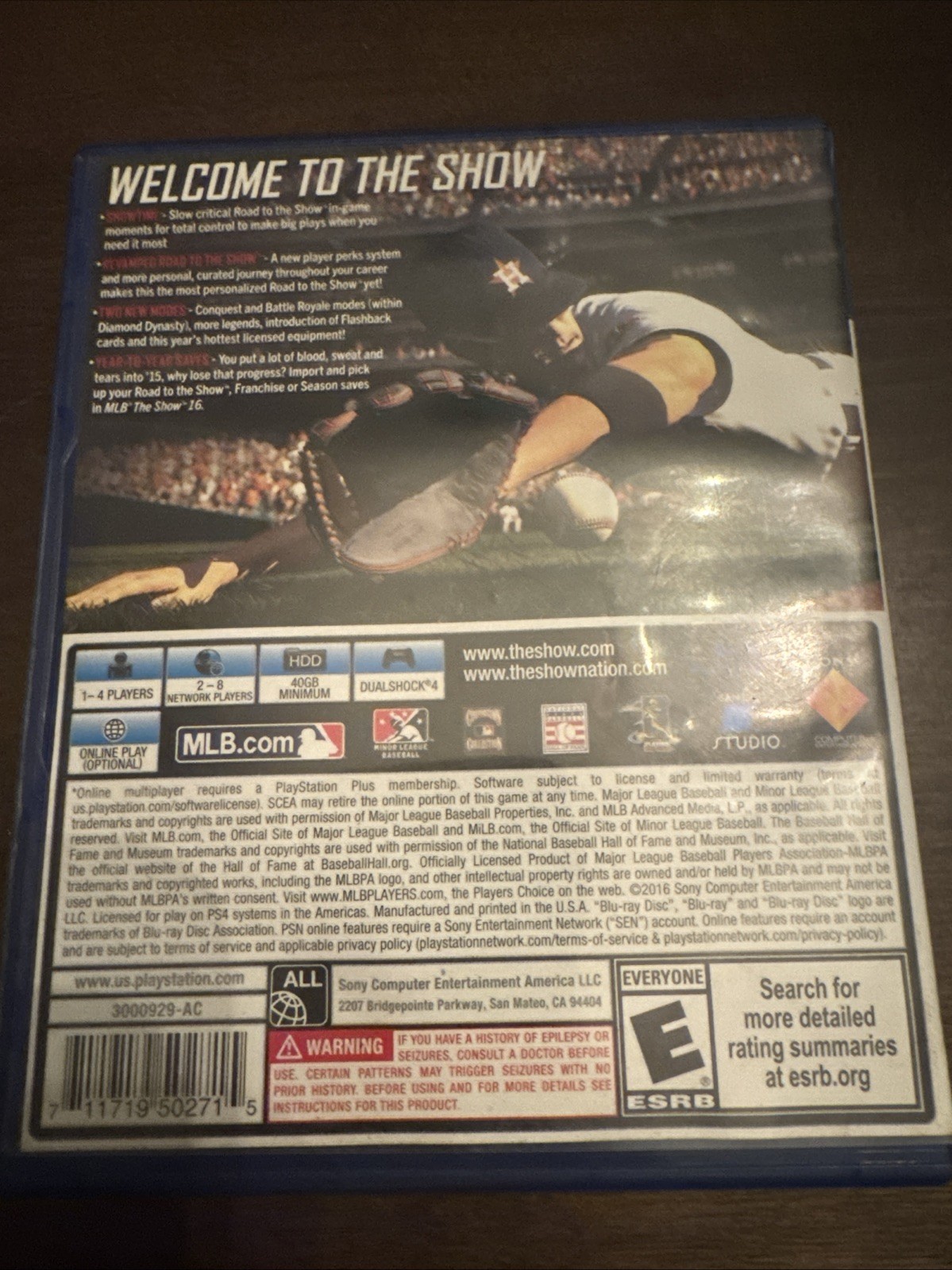 MLB: The Show 16 (Sony PlayStation 4, 2016)