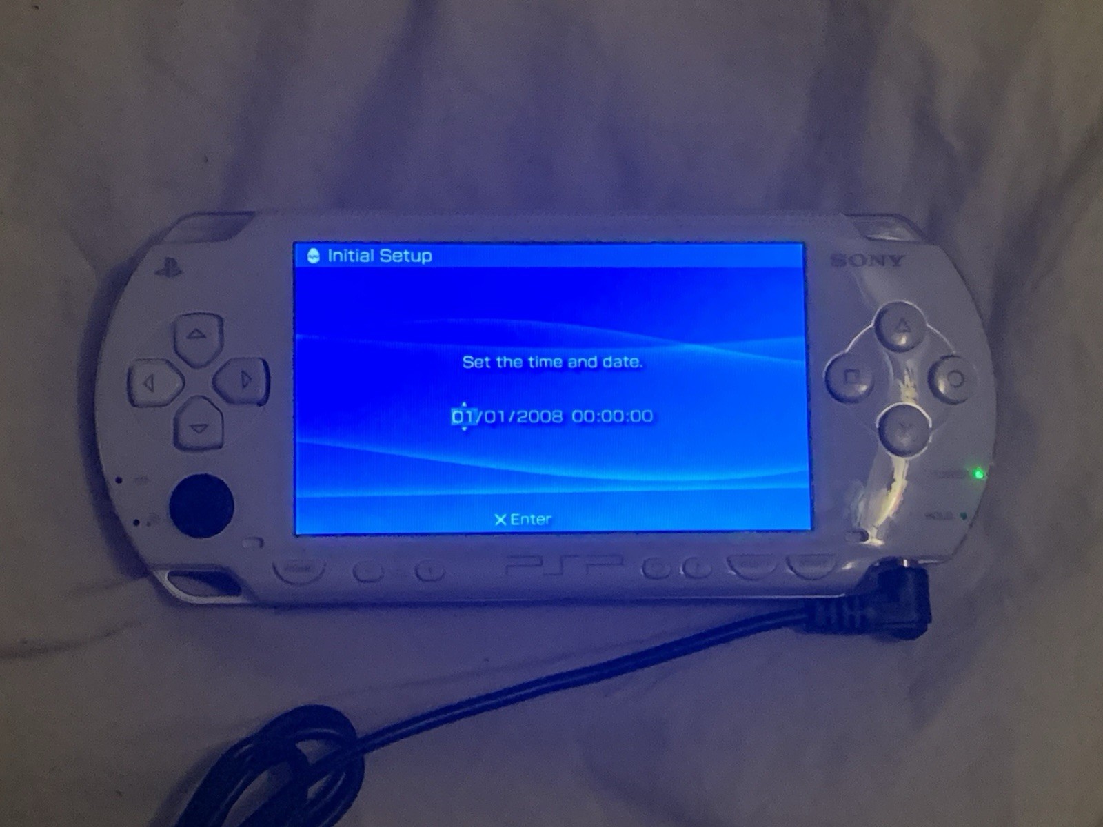 Sony PSP Handheld System Lot of 3 (White/Silver/Blue) and 2 PSP for parts/repair