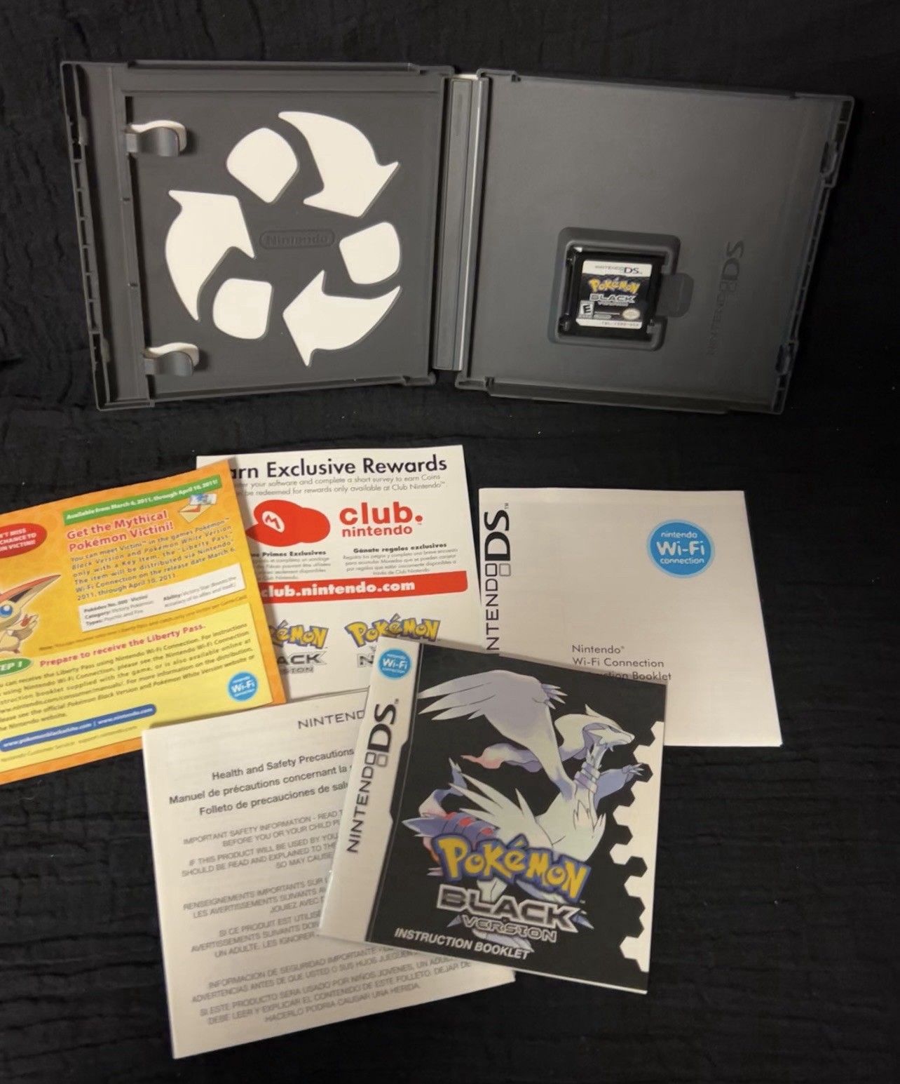 Pokemon Black Version (Nintendo DS, 2011) – Authentic Used Great Condition, CIB