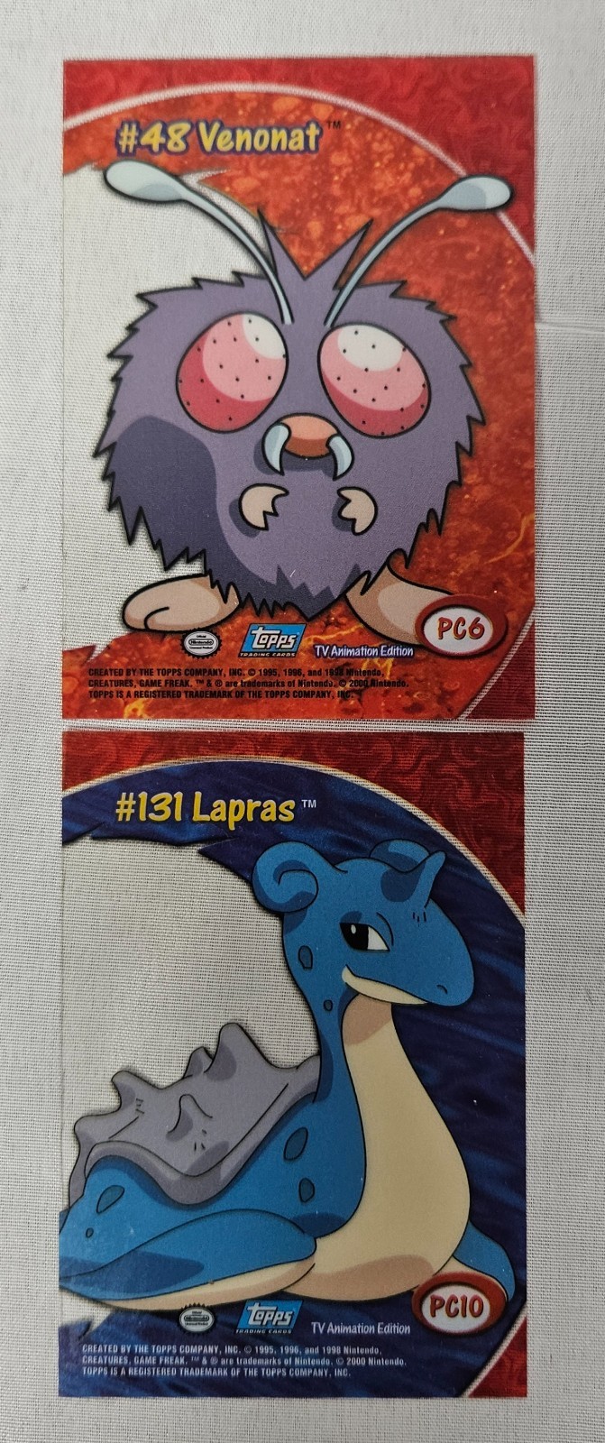 8x Topps Pokemon TV Animation Clear Chase Cards SEE PHOTOS