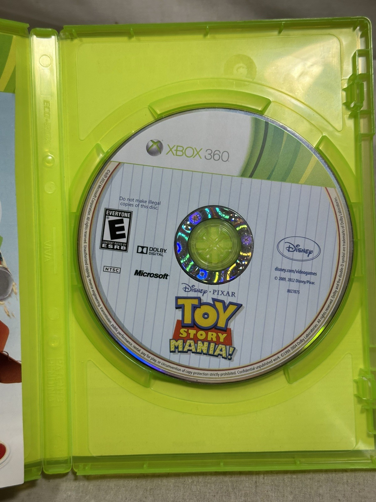 Toy Story Mania (Microsoft Xbox 360, 2012) Complete and Tested
