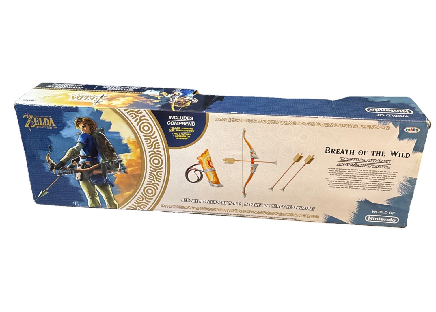 Legend of Zelda Breath of the Wild World of Nintendo Travelers Bow & Arrow NEW