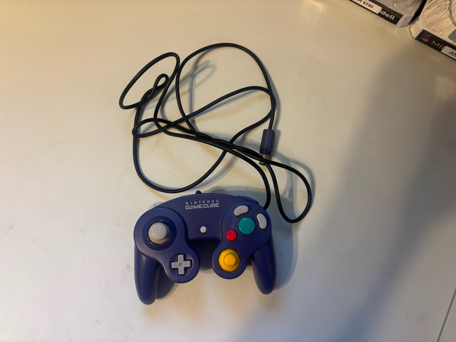 Nintendo GameCube Controller Original OEM Purple Indigo DOL-003 Tested Works