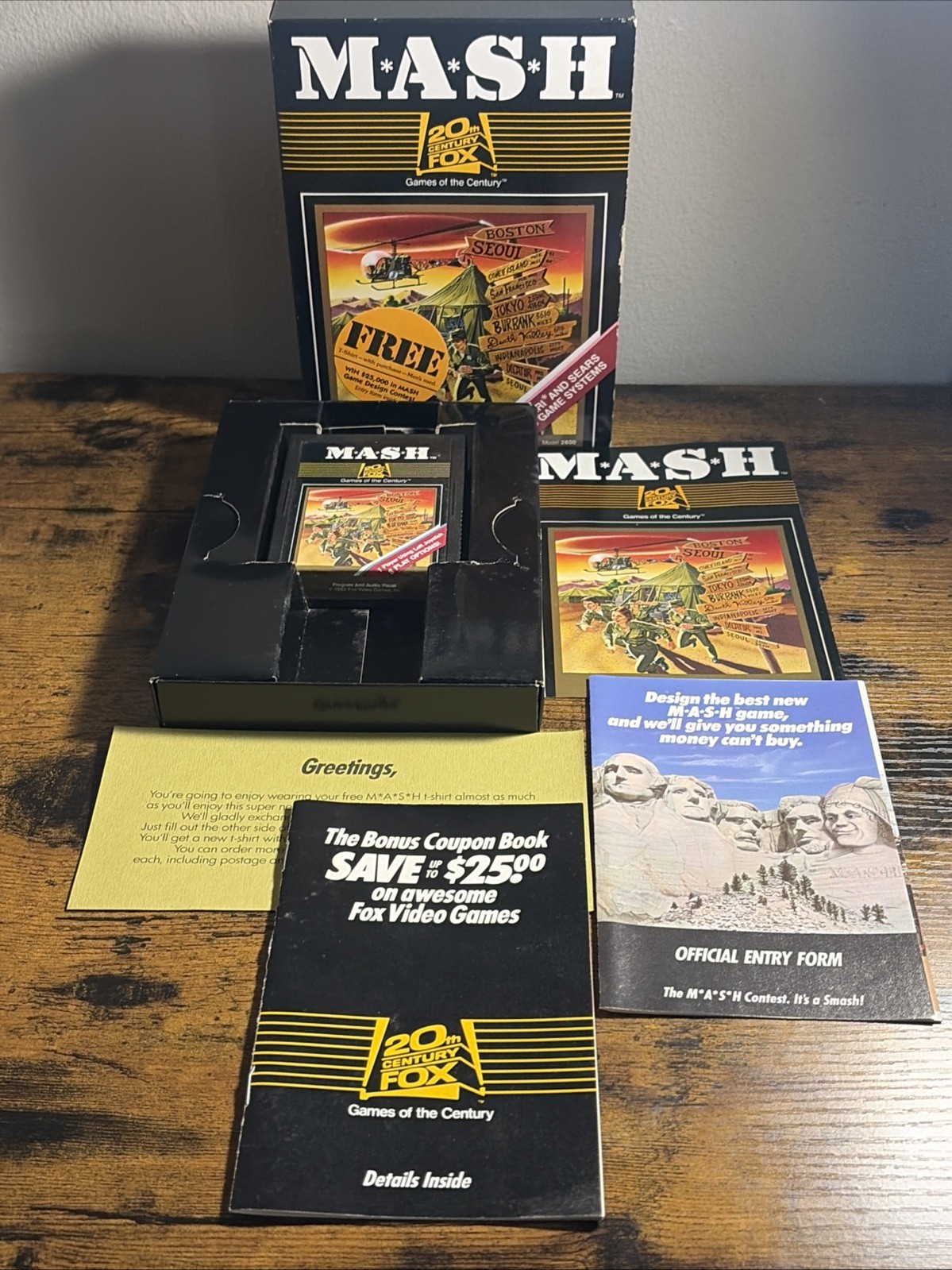 MASH 20th Century Fox (Atari 2600, 1983) Complete In Box CIB.