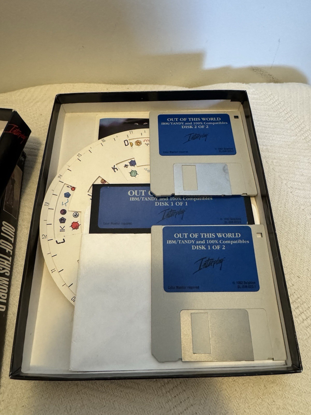 Interplay Out of This World Adventure Game – PC 1991 – Floppy Discs, IBM MS-DOS