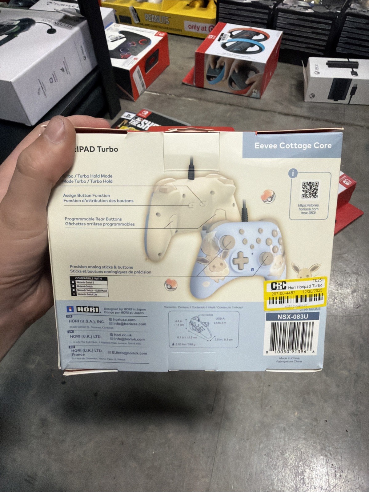 Hori Horipad Turbo Eevee Cottage Core Gaming Controller – Nintendo Switch 2