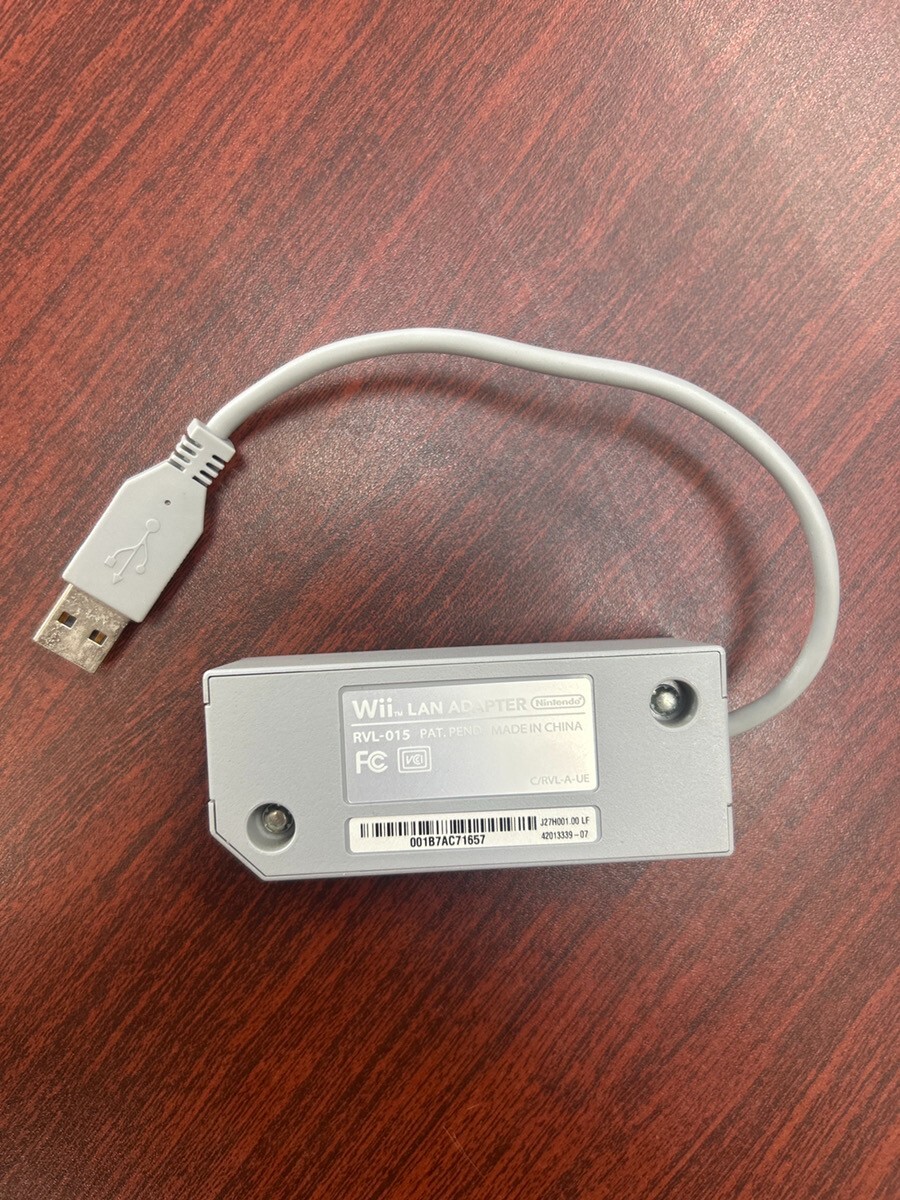 Nintendo Official RVL-015 Wii Lan Adapter Tested Japan