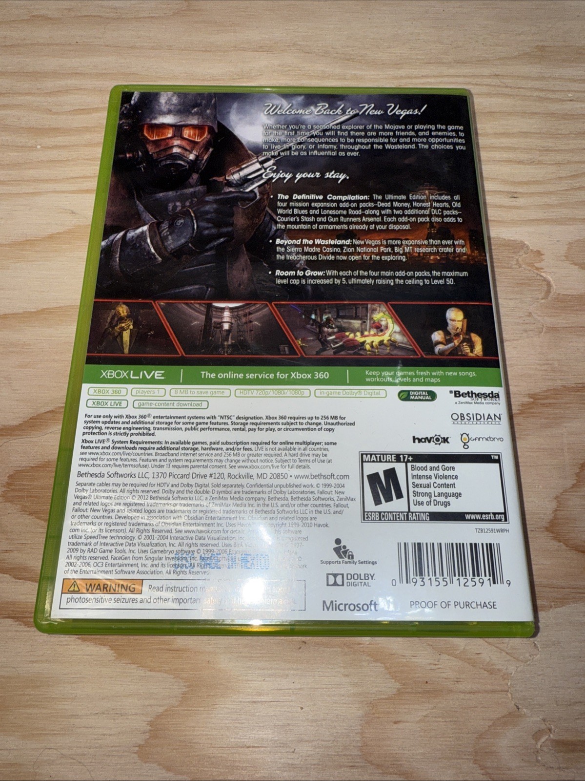 Fallout: New Vegas – Ultimate Edition (Xbox 360, 2012) CIB Verified Working