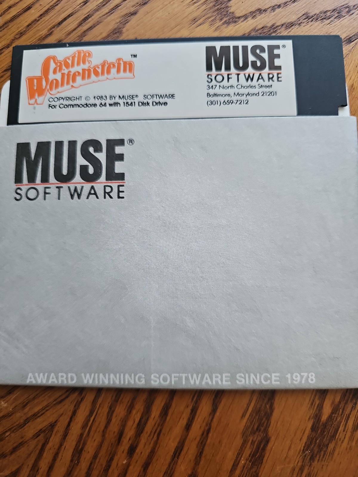 Castle Wolfenstein 1981 Muse software Commodore 64 Computer Game