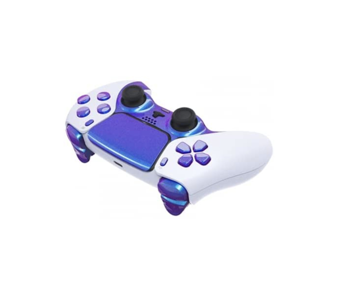 White/Enigma Smart Rapid Fire Custom Modded Controller compatible with PS5 FPS