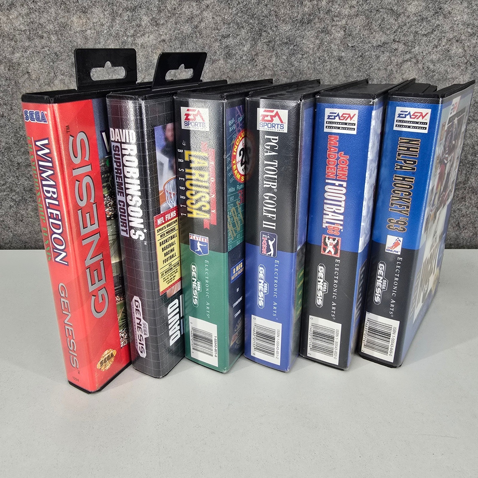 SEGA Genesis Sports Game Collection 6 Pack Golf, Hockey, Tennis, Basketball, +