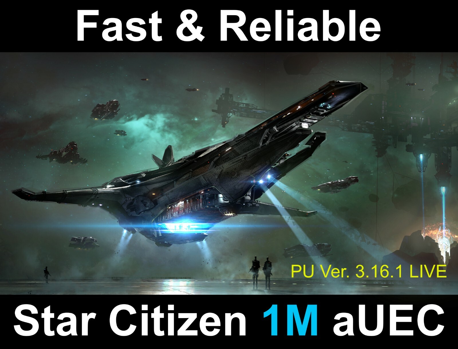 Star Citizen 1,000,000 aUEC Funds for PU 3.16.1 LIVE [IN STOCK]