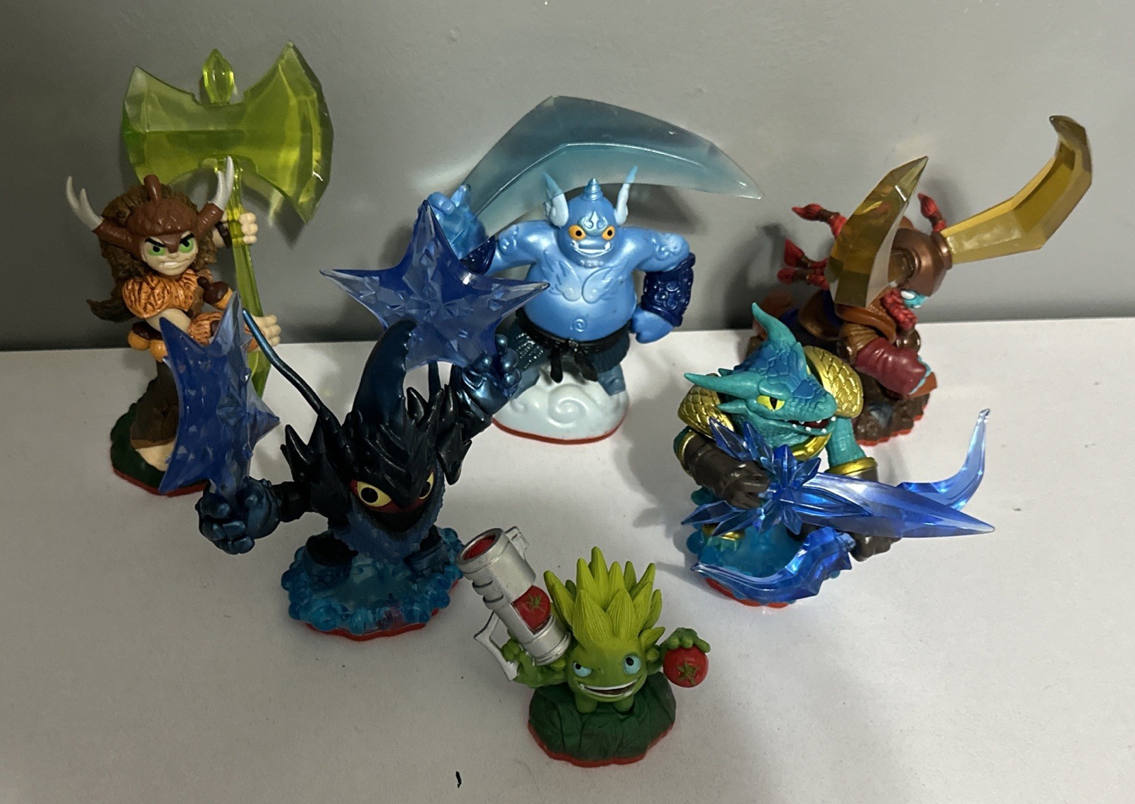 Skylanders Trap Team Master Lot 5 Gusto Head Rush Lob Star Bushwhack Snap Shot