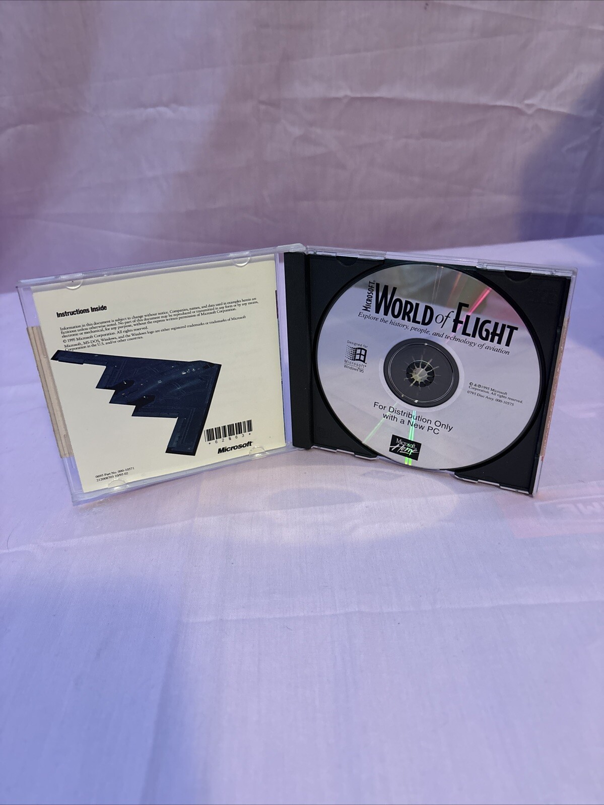 Microsoft World of Flight Exploration Series Windows 95 CD-Rom – GOOD