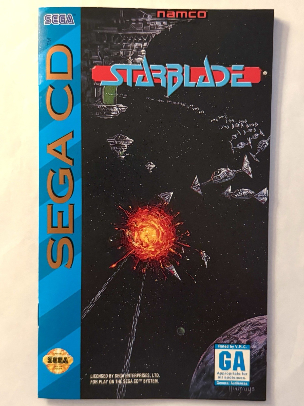 Starblade (Sega CD, 1994) CIB Complete in Box w Manual + Reg Card + Foam