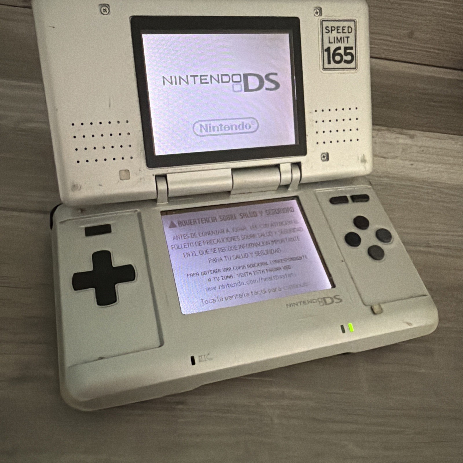 Nintendo DS Handheld System – Silver | Bundle w/charger And Game Great Screens
