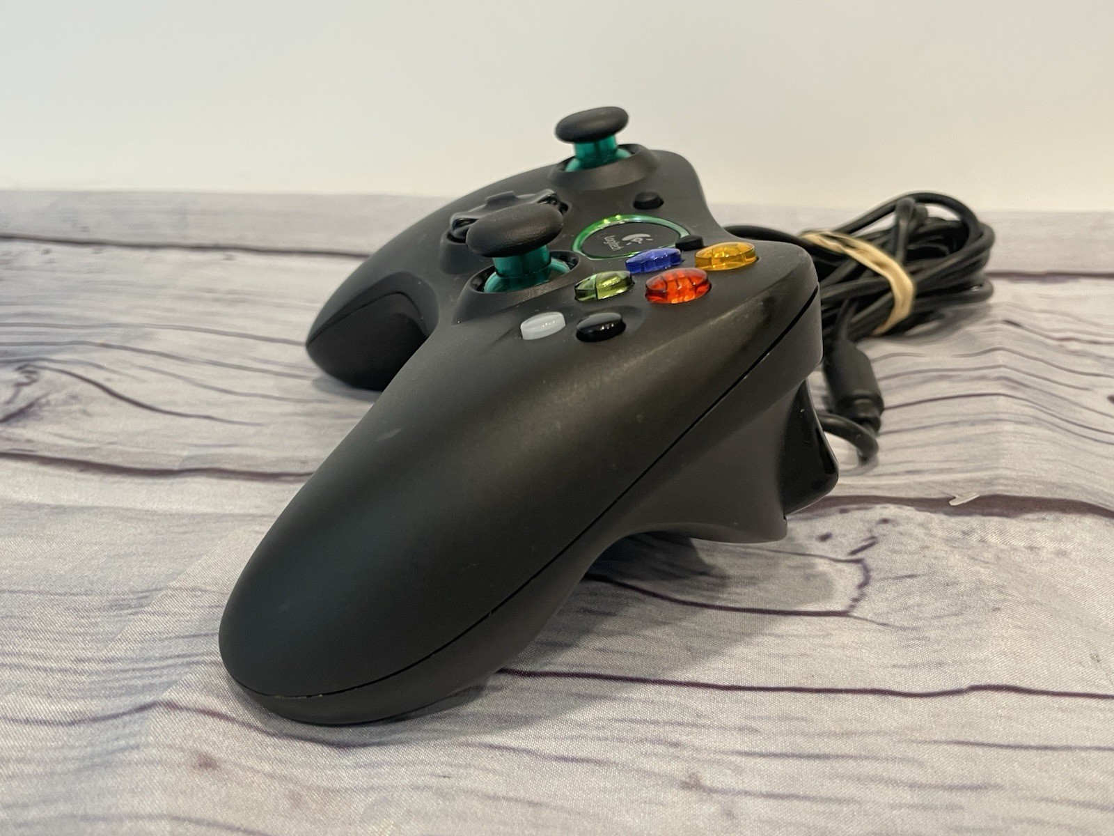 Official Microsoft XBOX Original Logitech Precision Controller Wired W/cable Blk