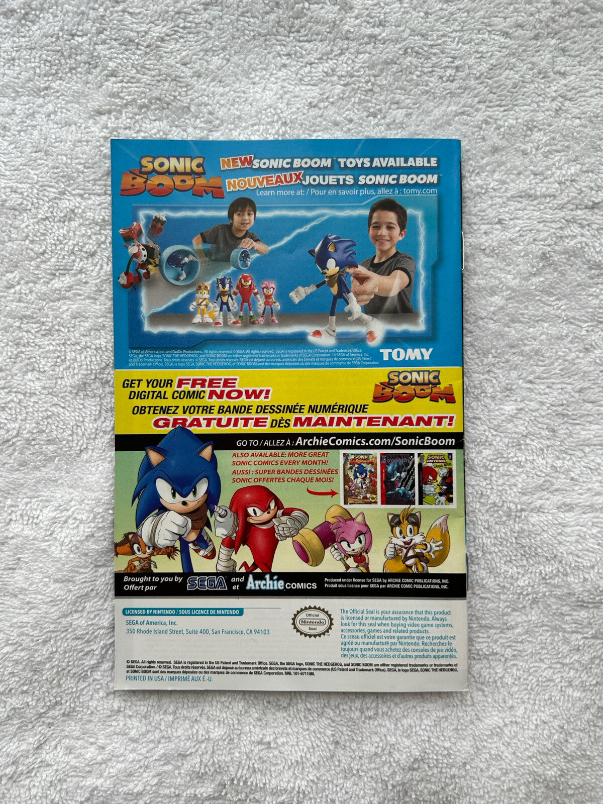 Sonic Boom: Rise of Lyric (Nintendo Wii U, 2014)