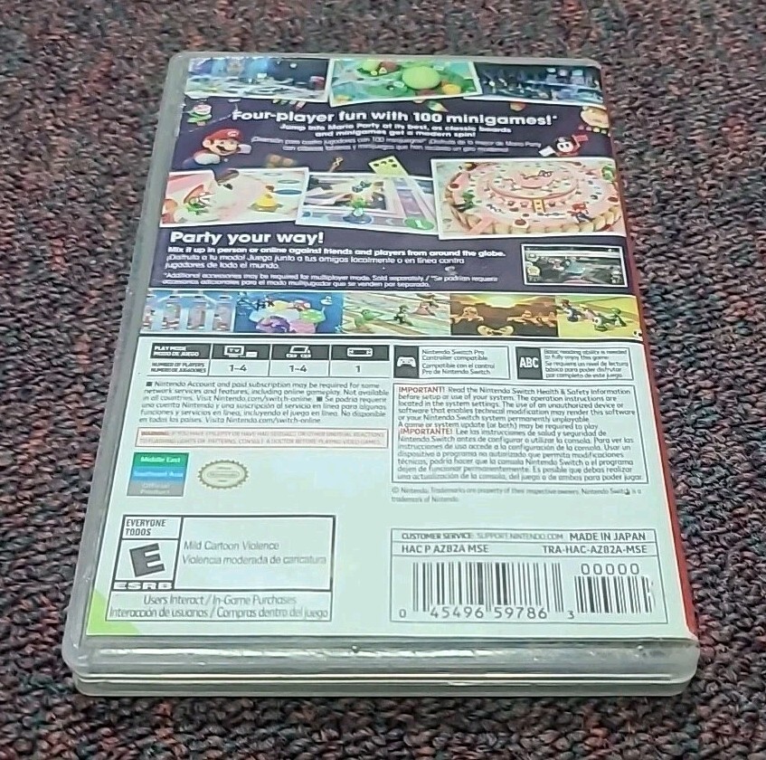 Mario Party Superstars (Nintendo Switch) Case (No Game!) Ships Immediately!