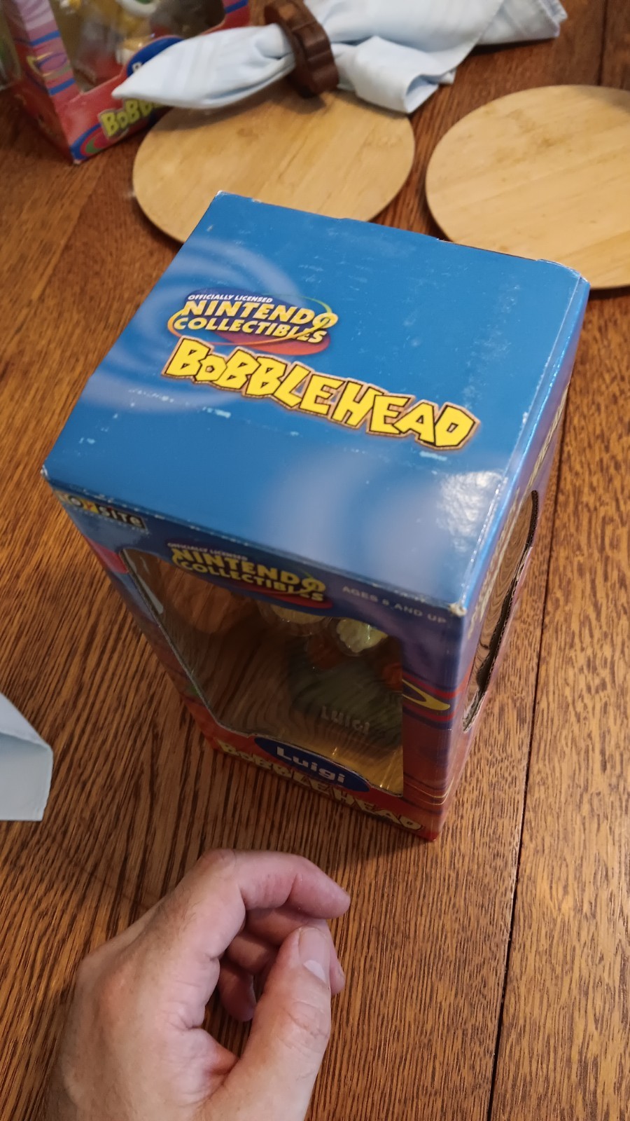 Toysite Super Mario Bros. Luigi Bobblehead Nintendo Collectible 2002