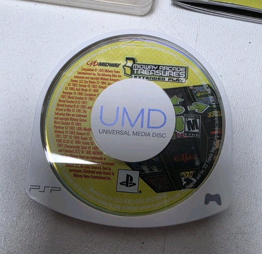 Midway Arcade Treasures: Extended Play (Sony PSP) Complete CIB Tested Works