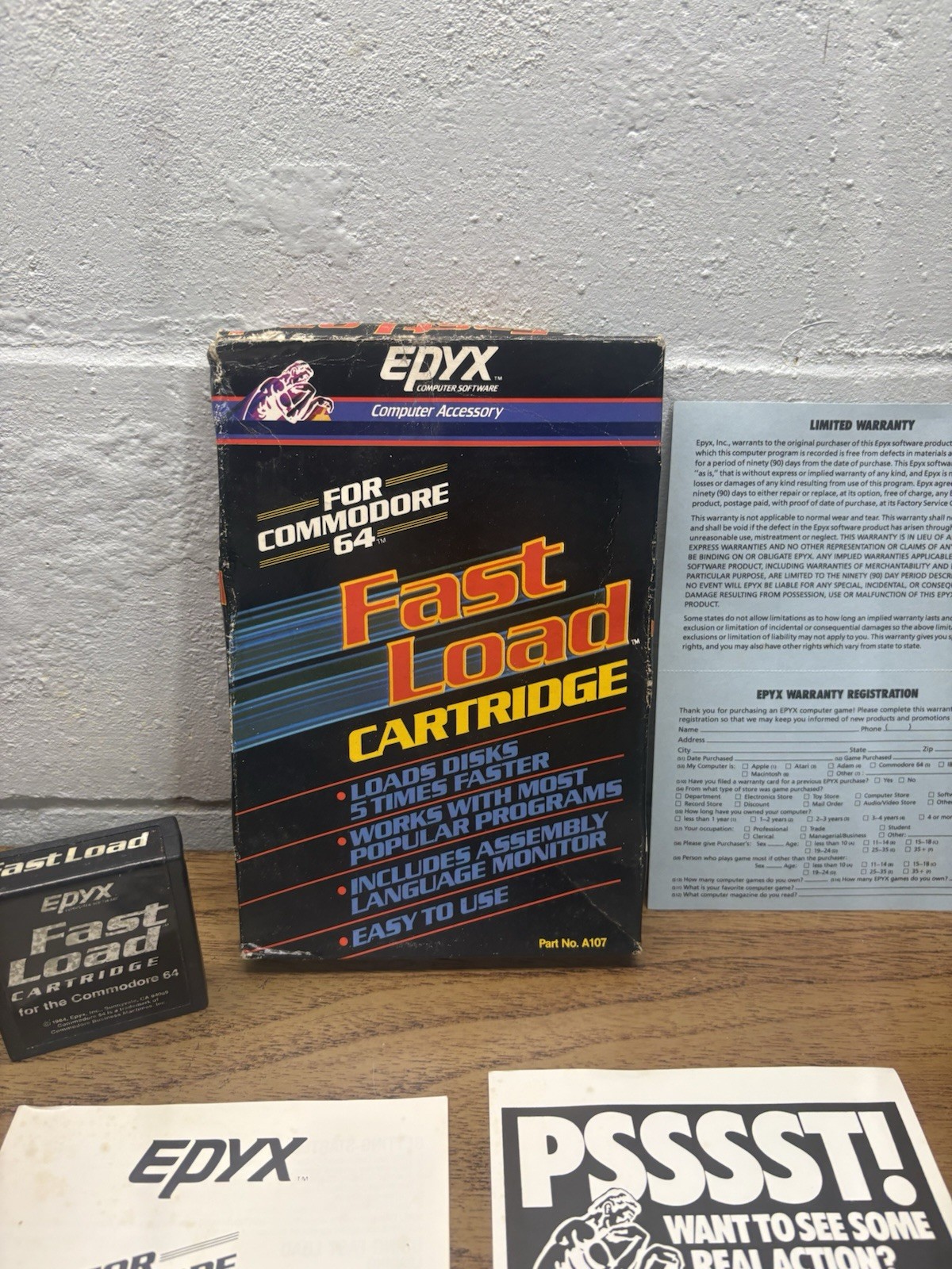 commodore 64 fast load cartridge/Box 1989’s Epyx Fast Load Cartridge Commodore