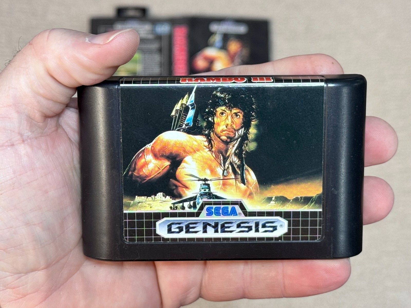 Rambo III (Sega Genesis) Game CIB Complete w/ Box & Manual
