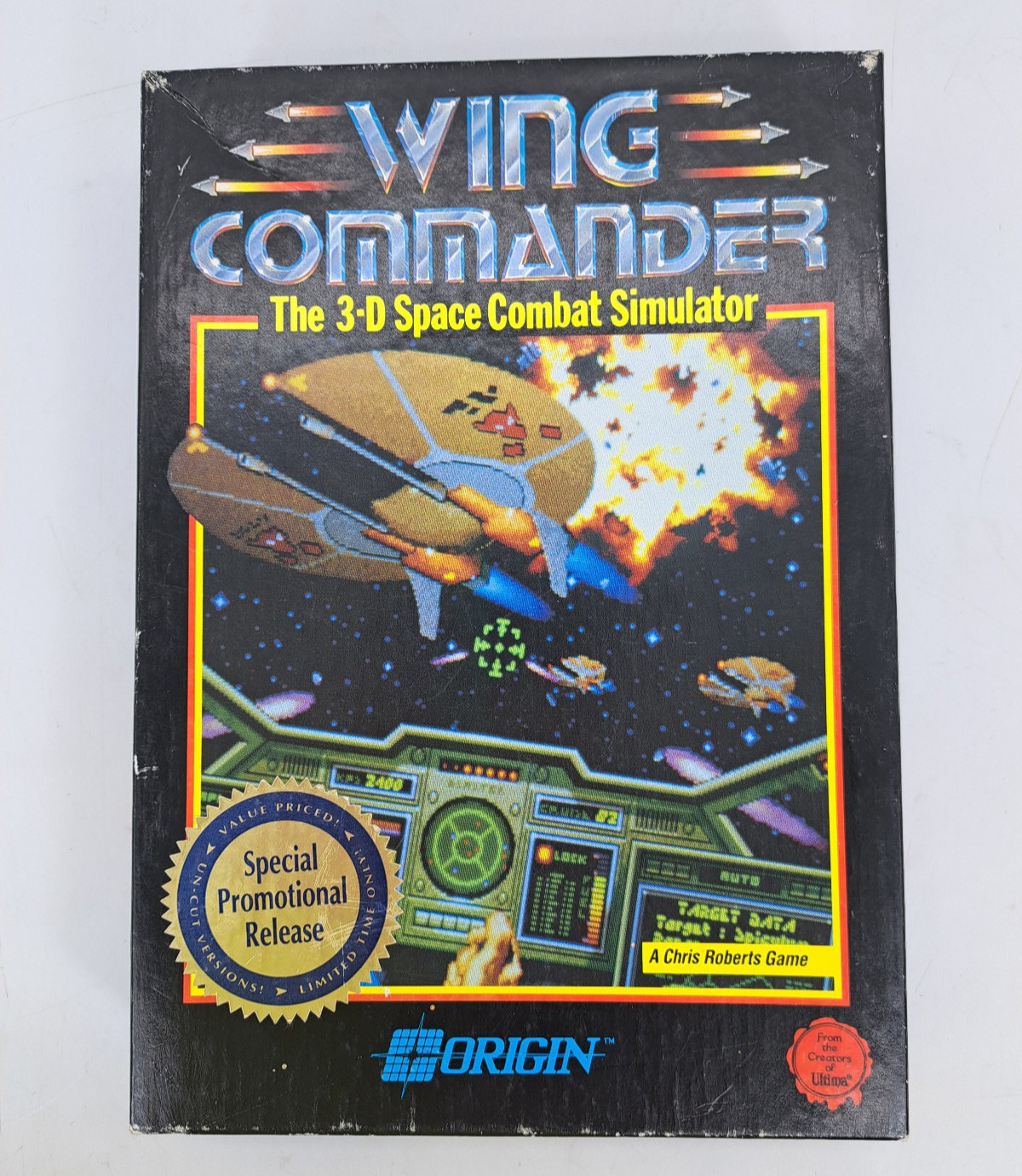 Wing Commander 1990 Origin IBM PC 3.5 Floppy Big Box Special Promotional Release