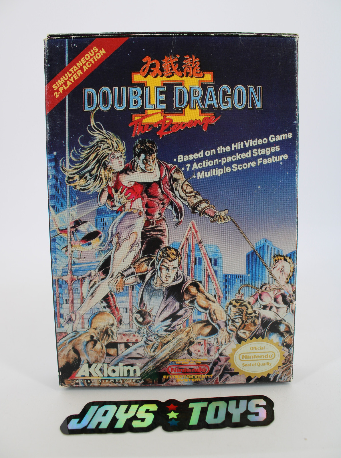 Nintendo NES Double Dragon II: The Revenge Buyer Sample Variant Box ONLY