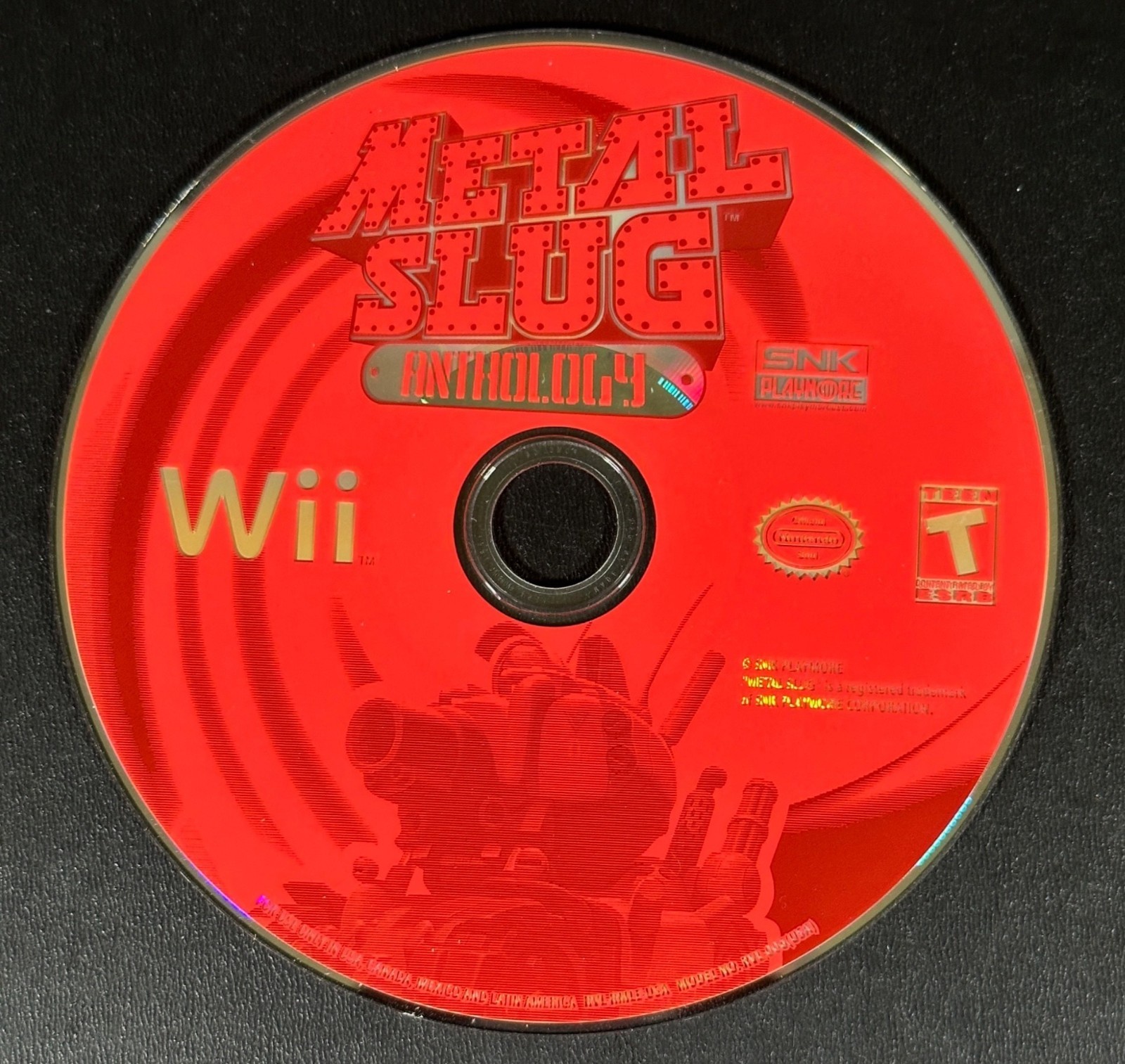 METAL SLUG ANTHOLOGY Nintendo Wii Game 2006 DISC ONLY