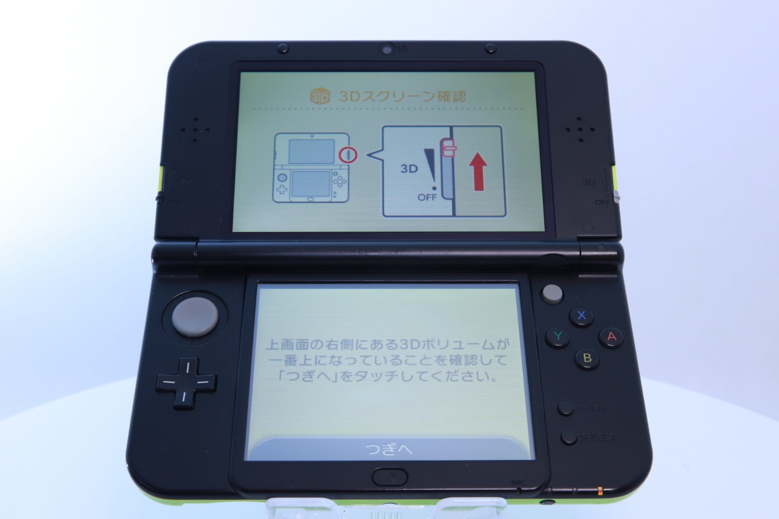 New Nintendo 3DS LL XL Lime Black [Rank : B]Region-locked