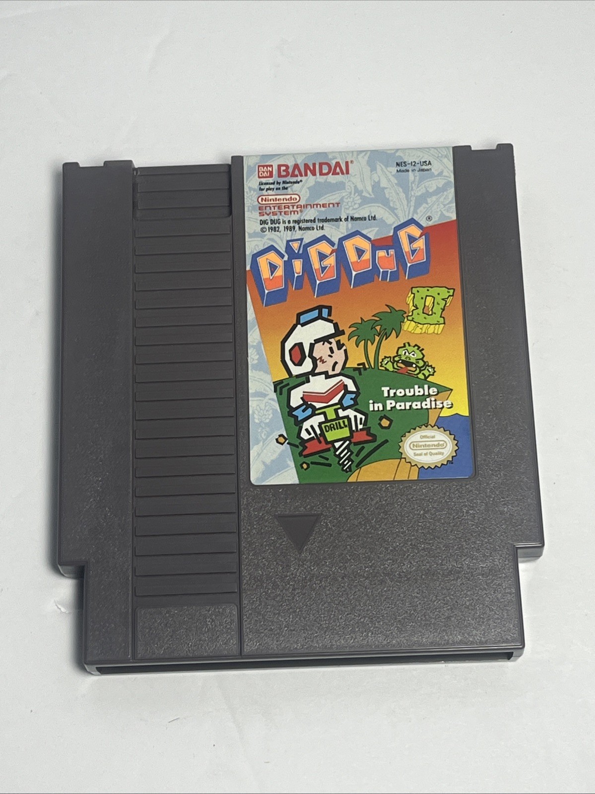 Dig Dug 2 NES Nintendo Entertainment System TESTED WORKS Great condition