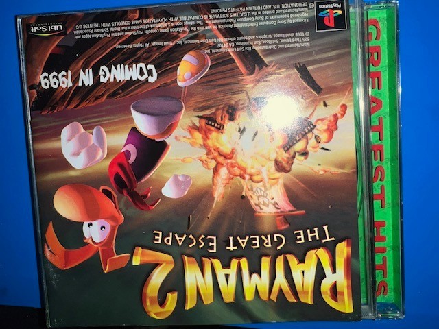 Rayman for Playstation 1! Comes with Greatest Hits case/manual.