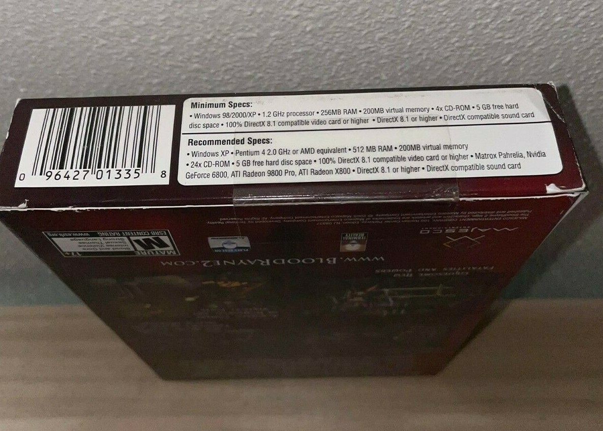 BloodRayne 2 (PC, 2005) Majesco Entertainment – PC Game – NEW in box!