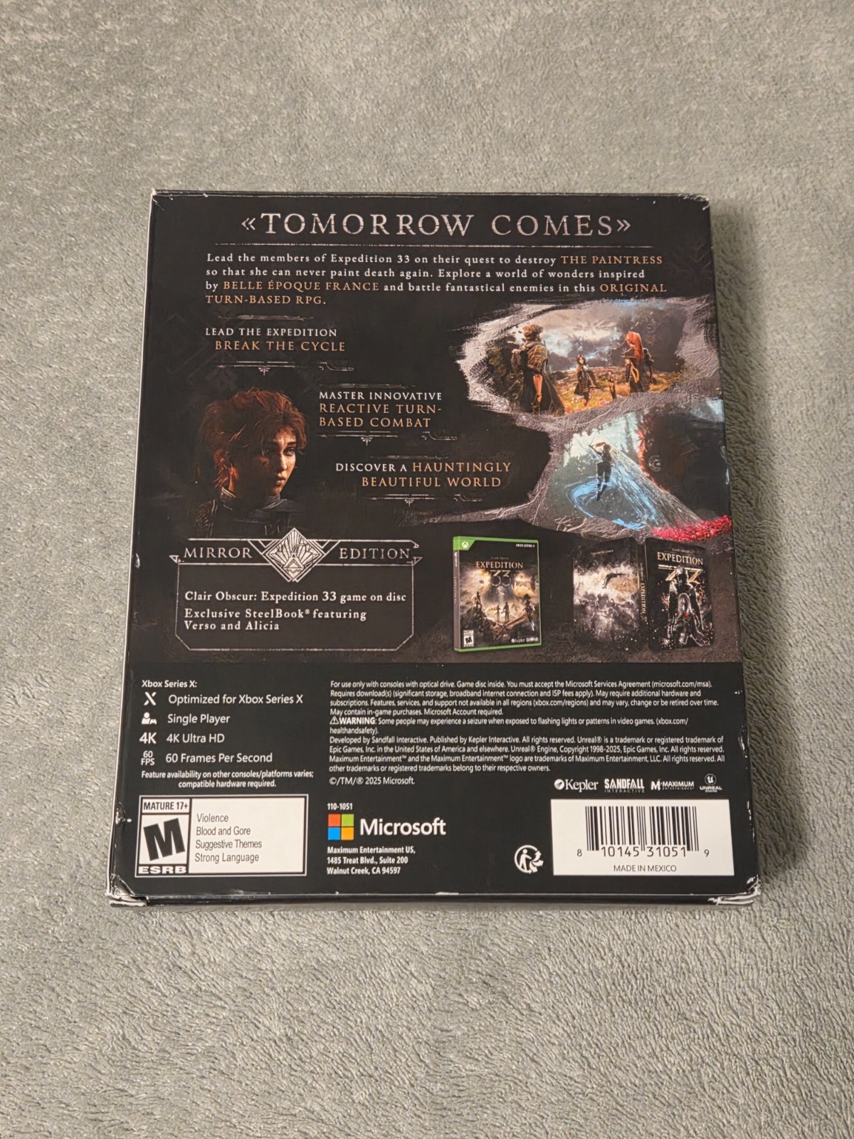 Clair Obscur: Expedition 33 Mirror Edition (Xbox Series X) Steelbook/Art Cards
