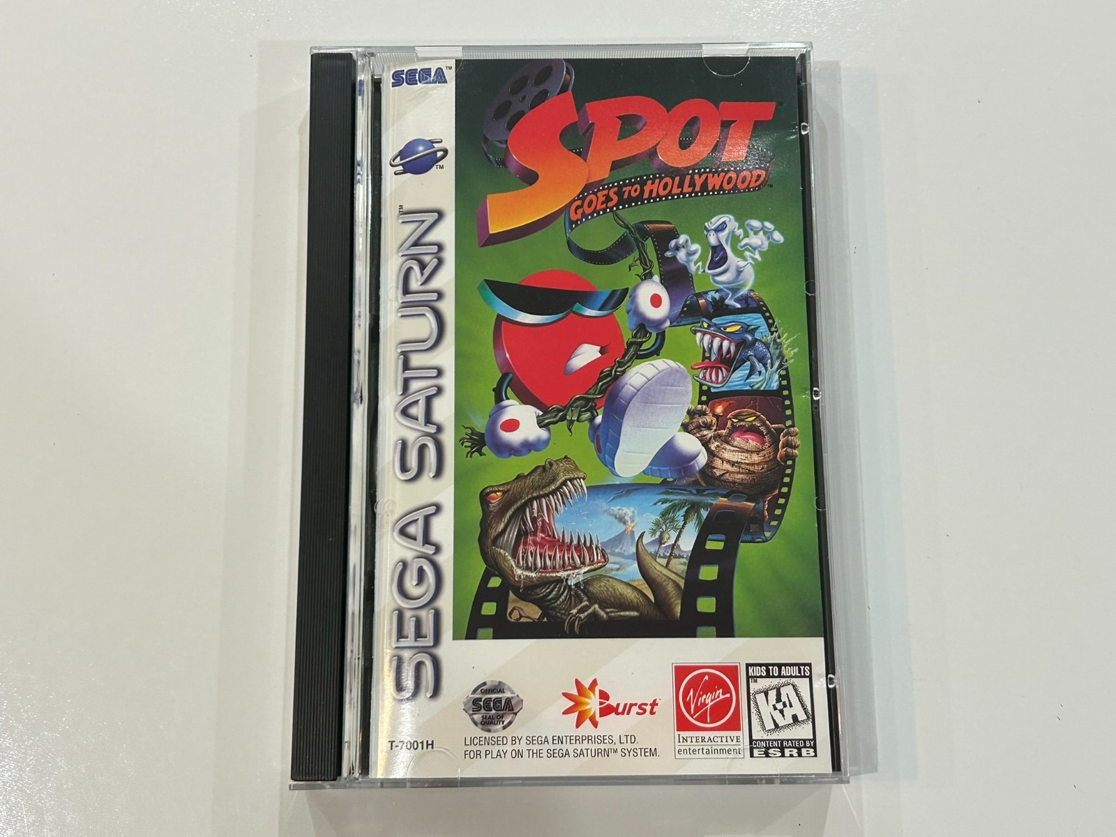 Spot Goes to Hollywood (Sega Saturn 1996) CIB Complete w Manual, Reg, Foam EX/NM