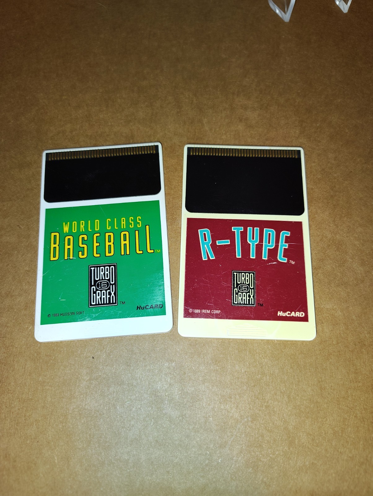 R-Type 89′ (TurboGrafx-16) & World Class Baseball 89′ Hu CARDS Only