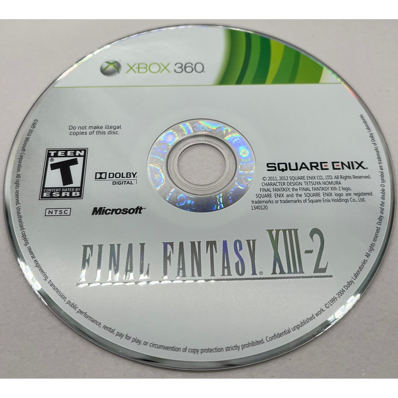 Final Fantasy XIII-2 Xbox 360 Square Enix RPG Game Complete CIB with Manual NTSC