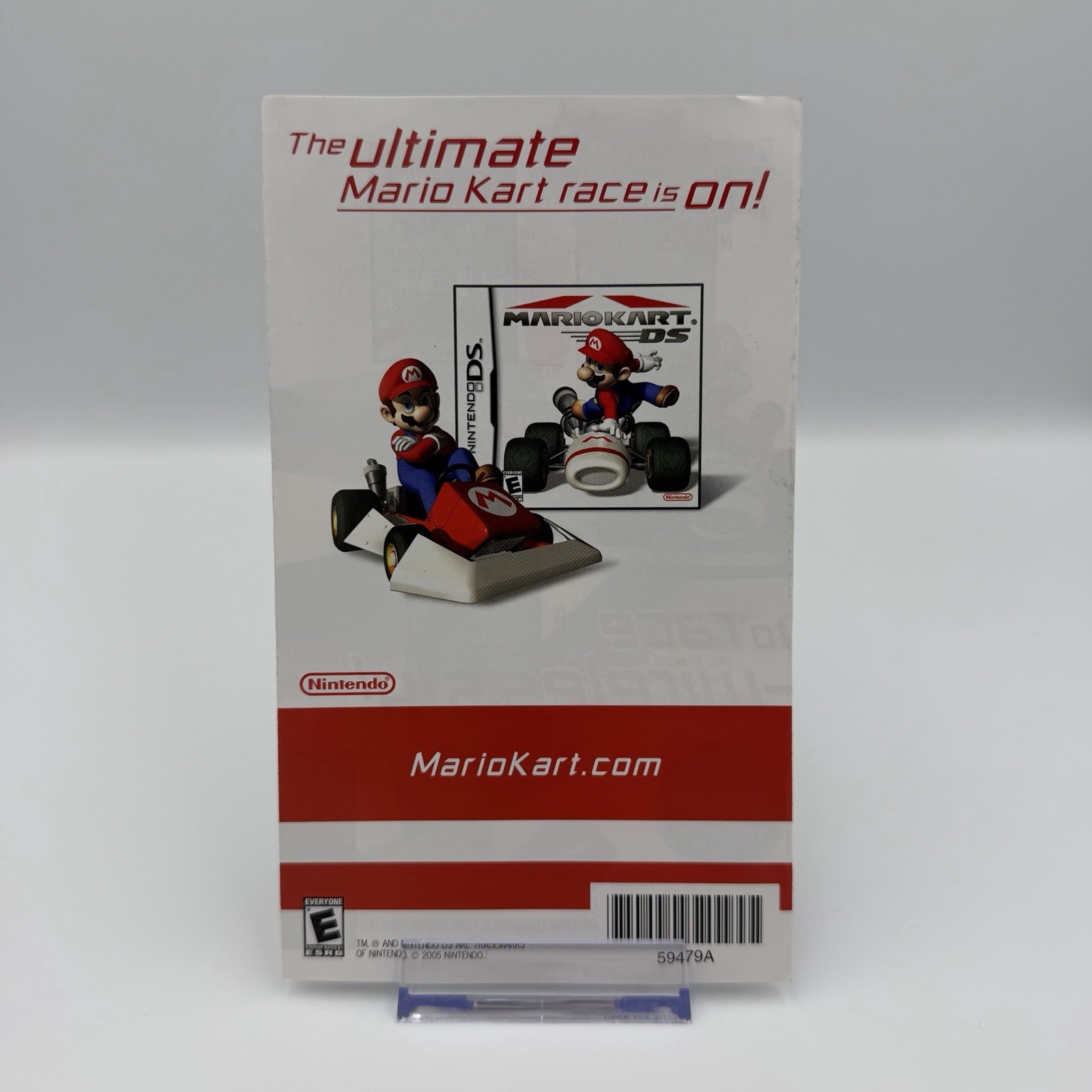 MARIO KART DS System Game 2005 Fold-Out Wi-Fi Connection Promo Insert
