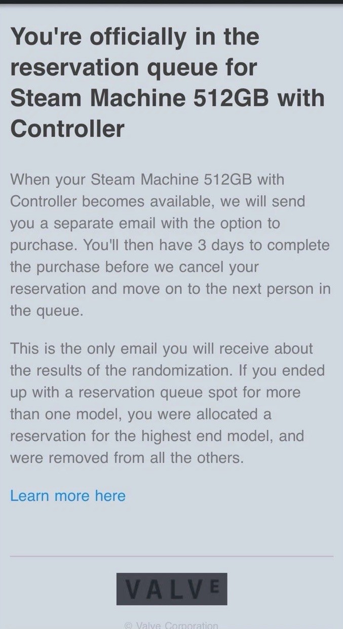 Steam Machine 512GB with Controller Valve PC- Expedited Shipping