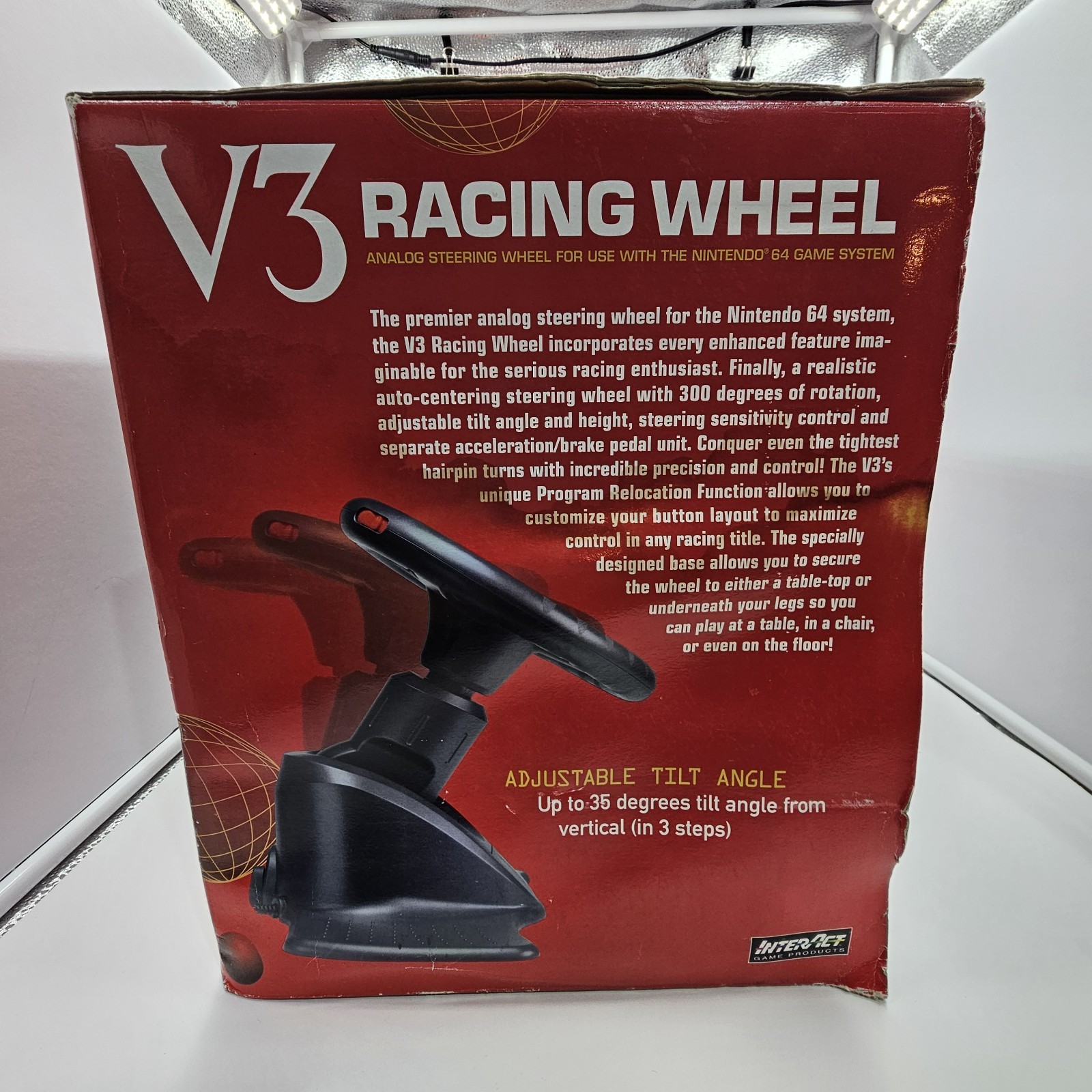 InterAct V3 FX Racing Wheel and Pedals SV-380 For Nintendo 64 N64