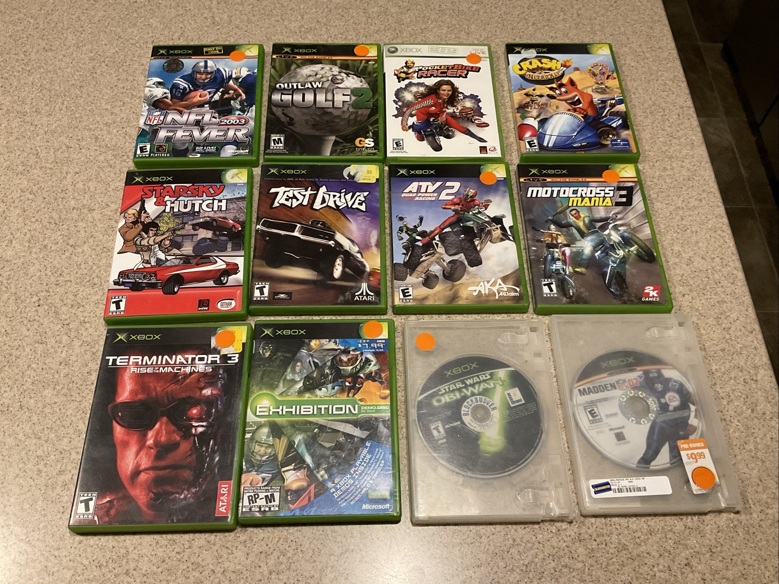 Early 2000s XBOX Game Lot Of 12 w/Manuals Tested Nice Condition