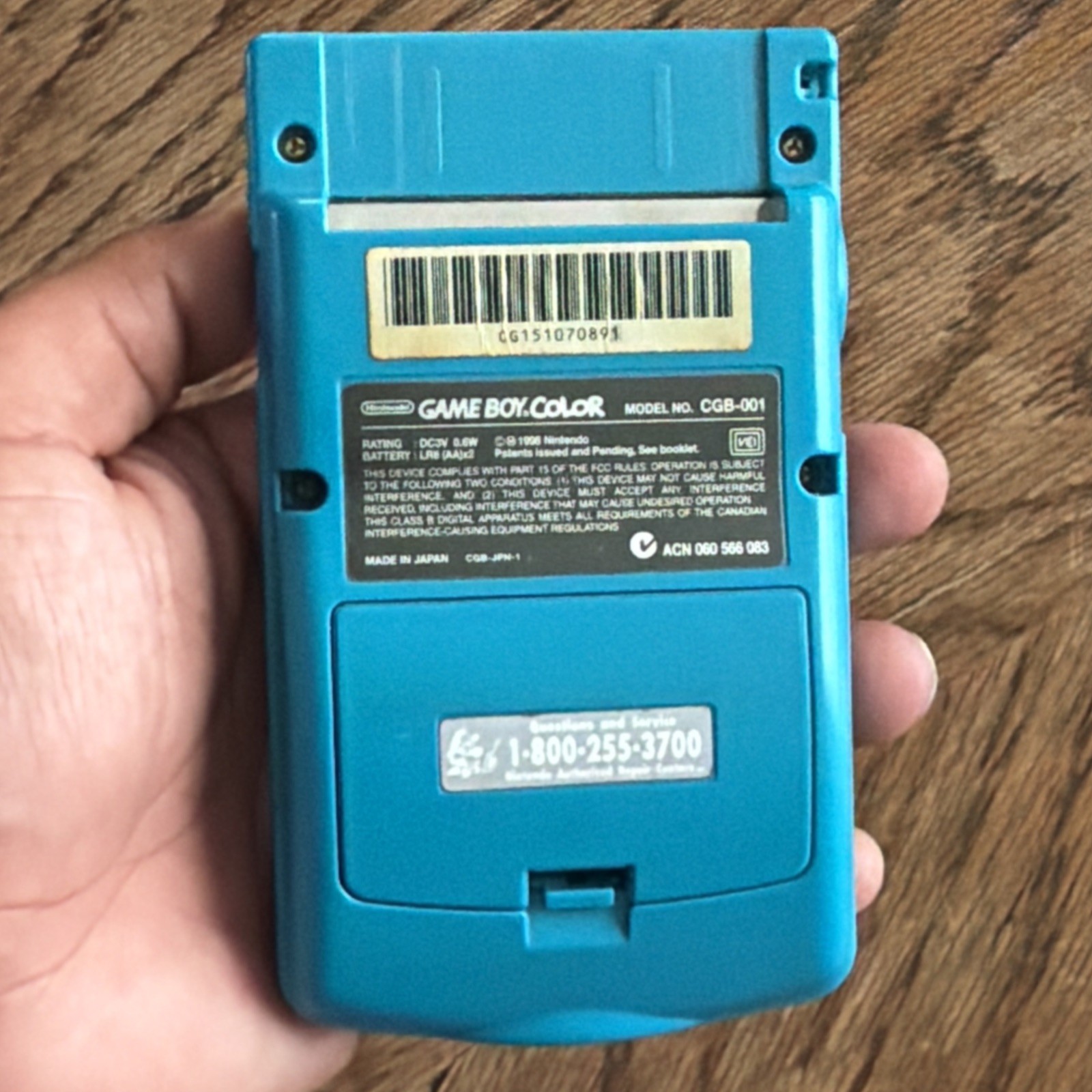 Gameboy Color – Teal Blue TESTED WORKS
