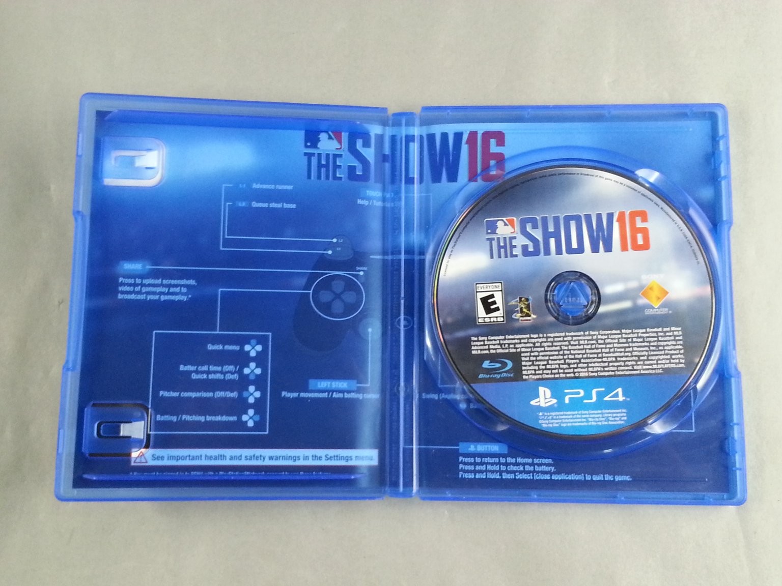 MLB The Show 16 PS4 PlayStation 4 Baseball Sports Video Game