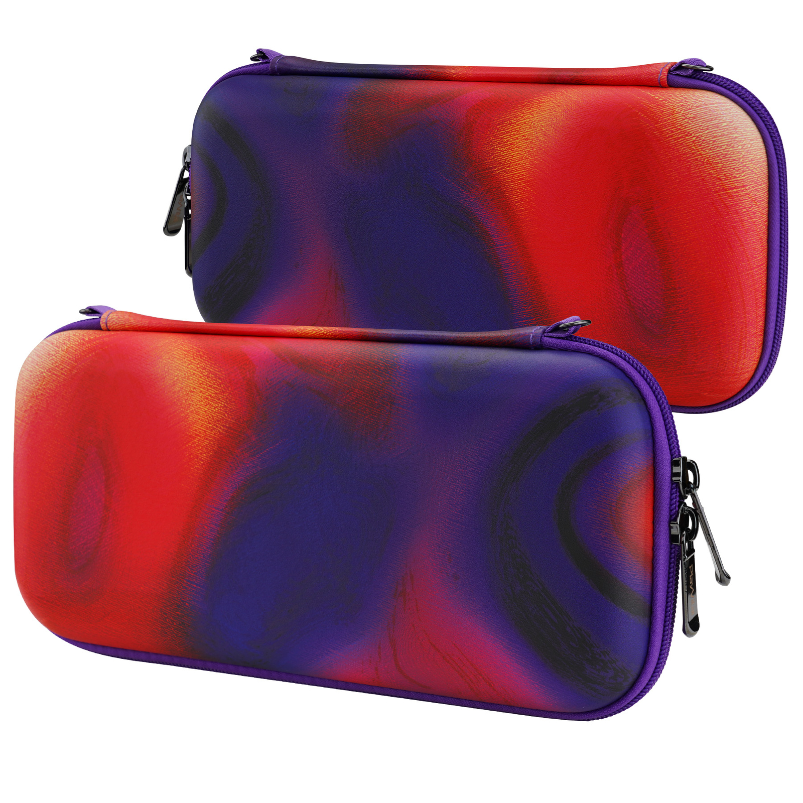 PlayVital Carrying Case for Nintendo Switch & Switch OLED Purple Red Swirl
